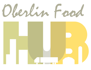 Oberlin Food Hub logo, provides food for our students.  